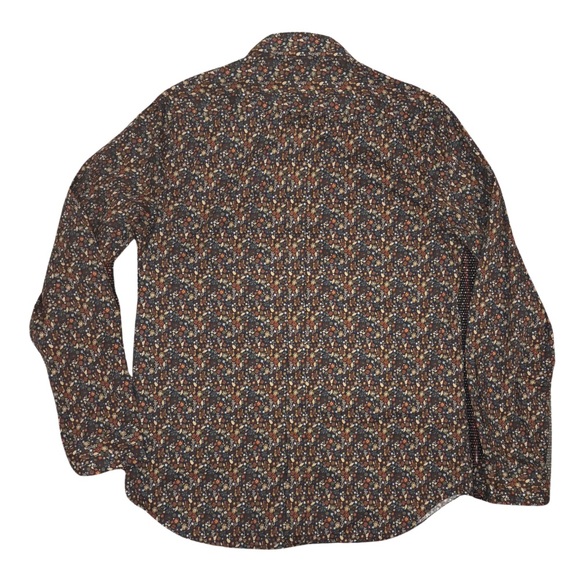 Ben Sherman Slim Fit Floral Button Up Shirt, Size Medium - Picture 2 of 6